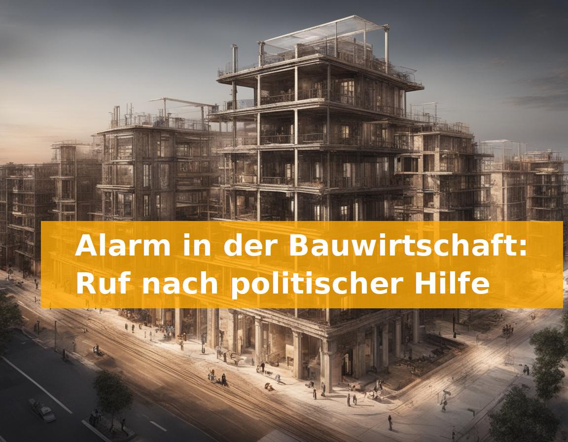 Alarm in der Bauwirtschaft: Ruf nach politischer Hilfe