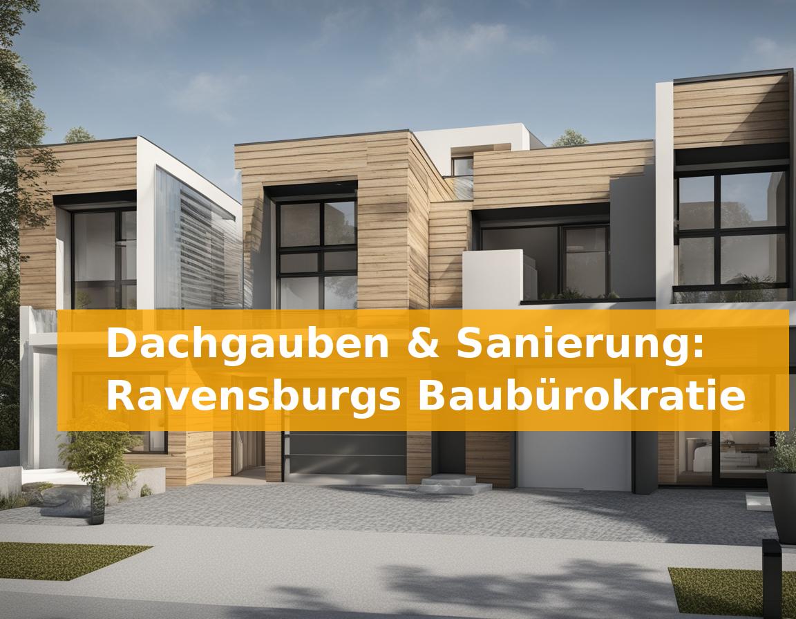 Dachgauben & Sanierung: Ravensburgs Baubürokratie