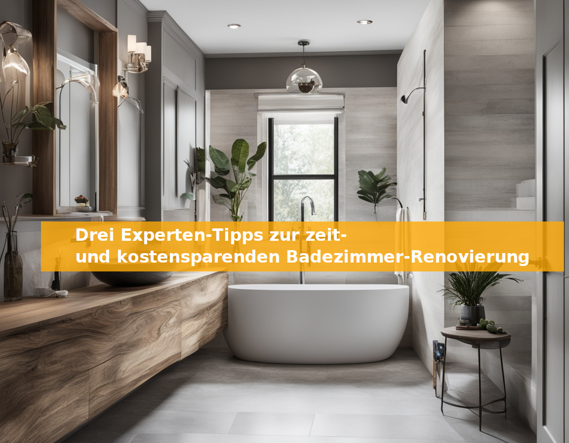 Drei Experten-Tipps zur zeit- und kostensparenden Badezimmer-Renovierung