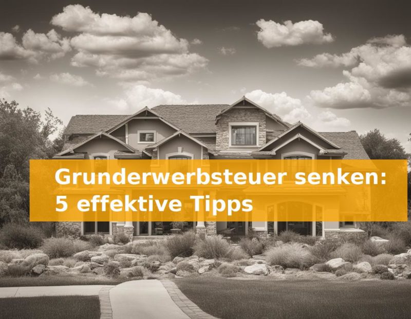 Grunderwerbsteuer Senken: 5 Effektive Tipps - Urqitect