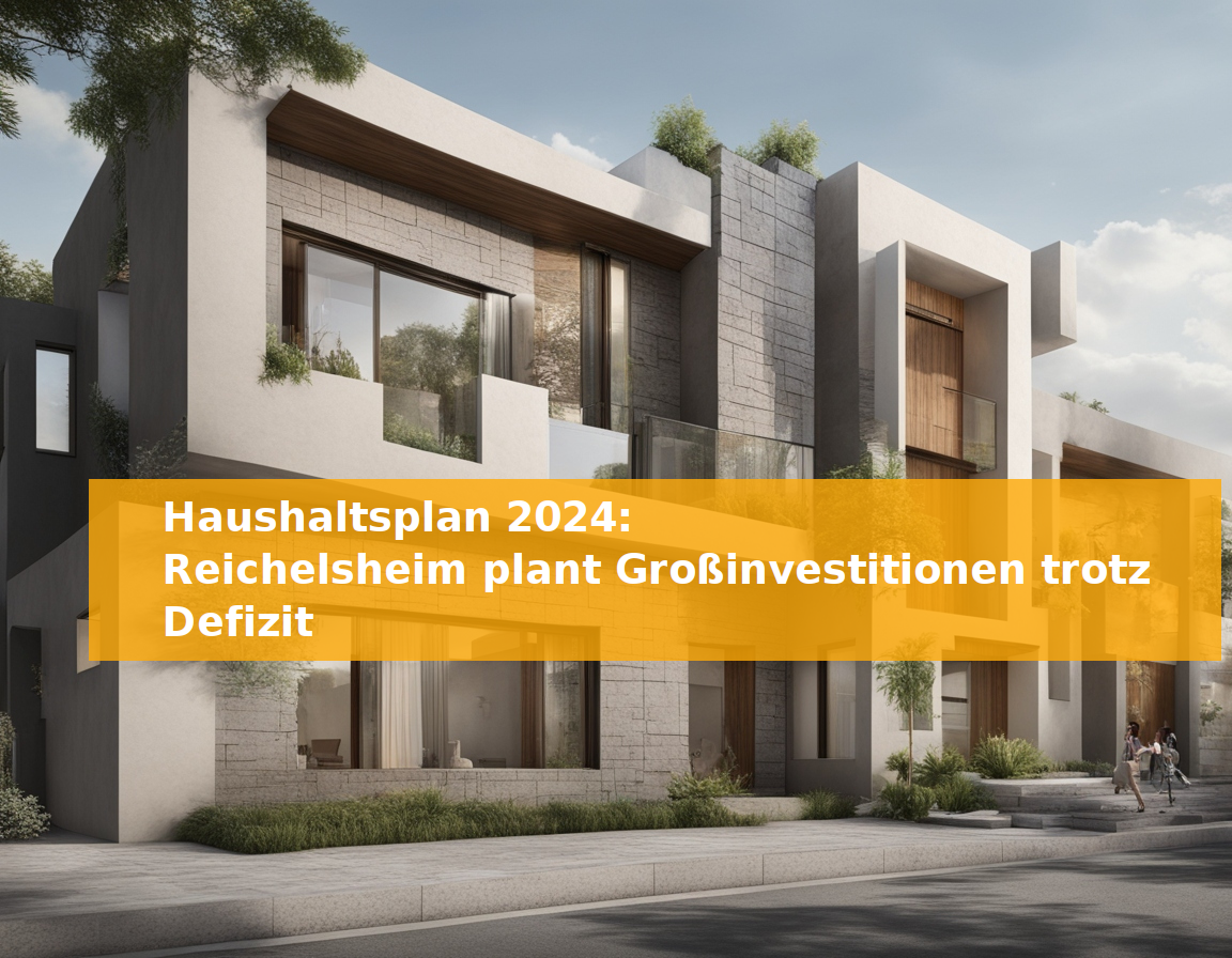 Haushaltsplan 2024: Reichelsheim plant Großinvestitionen trotz Defizit