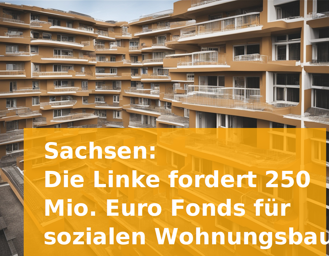 Sachsen: Die Linke fordert 250 Mio. Euro Fonds für sozialen Wohnungsbau