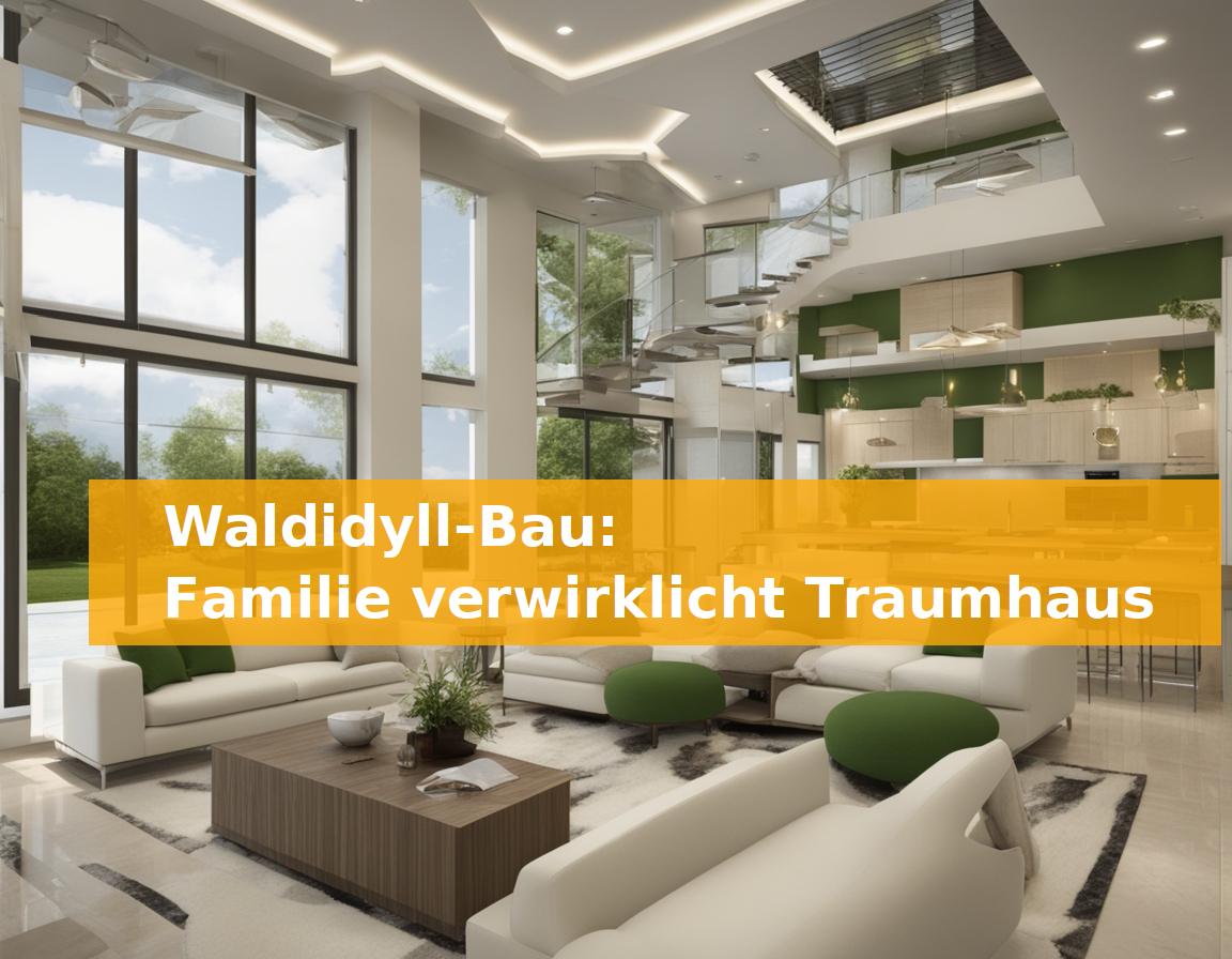 Waldidyll-Bau: Familie verwirklicht Traumhaus