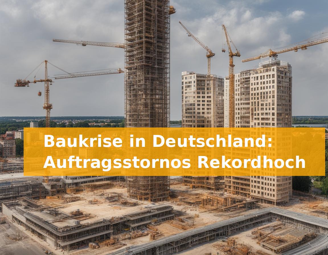 Baukrise in Deutschland: Auftragsstornos Rekordhoch