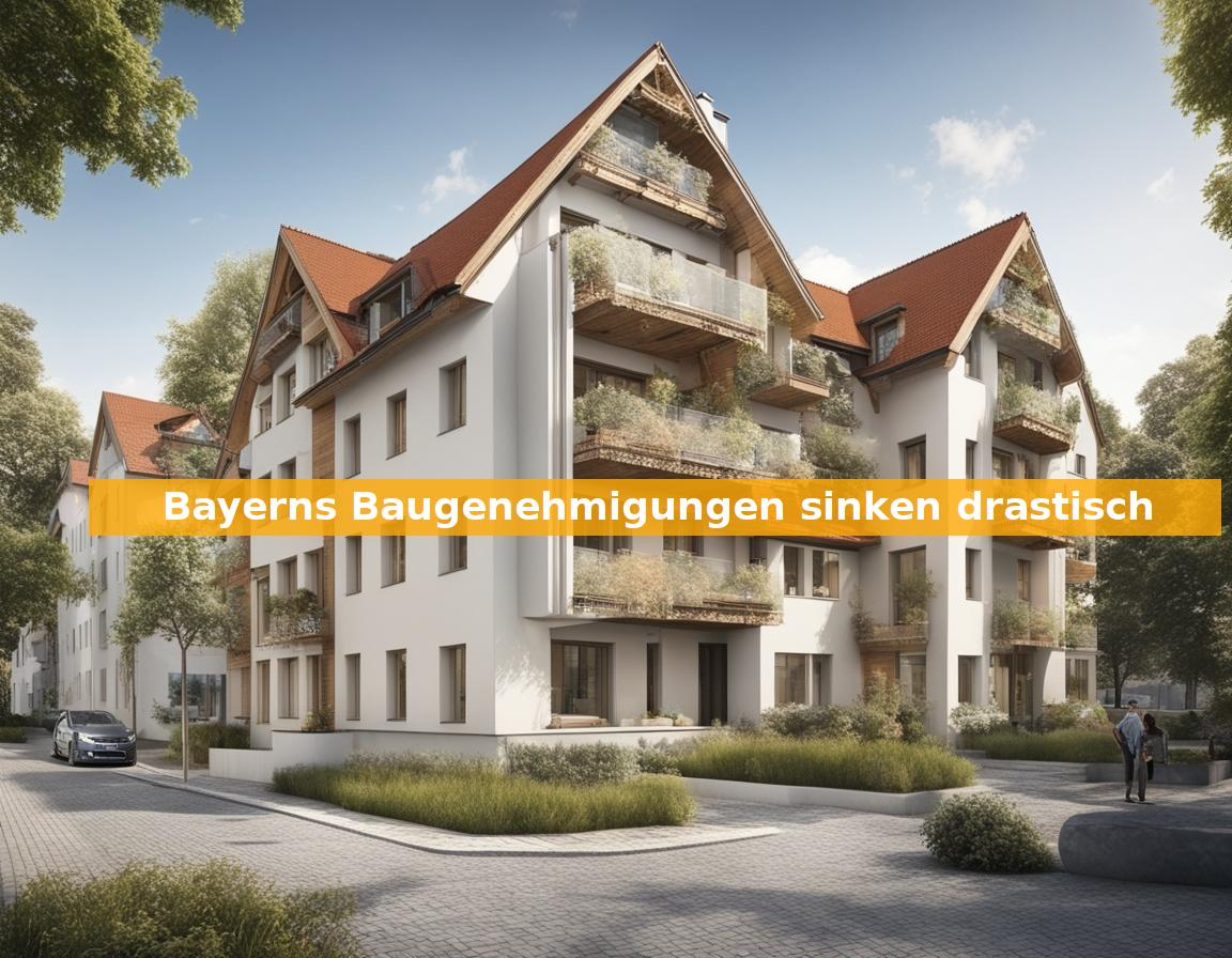 Bayerns Baugenehmigungen sinken drastisch