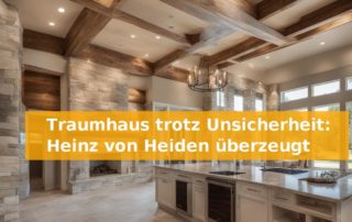 Traumhaus trotz Unsicherheit: Heinz von Heiden überzeugt