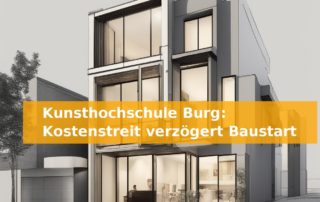 Kunsthochschule Burg: Kostenstreit verzögert Baustart