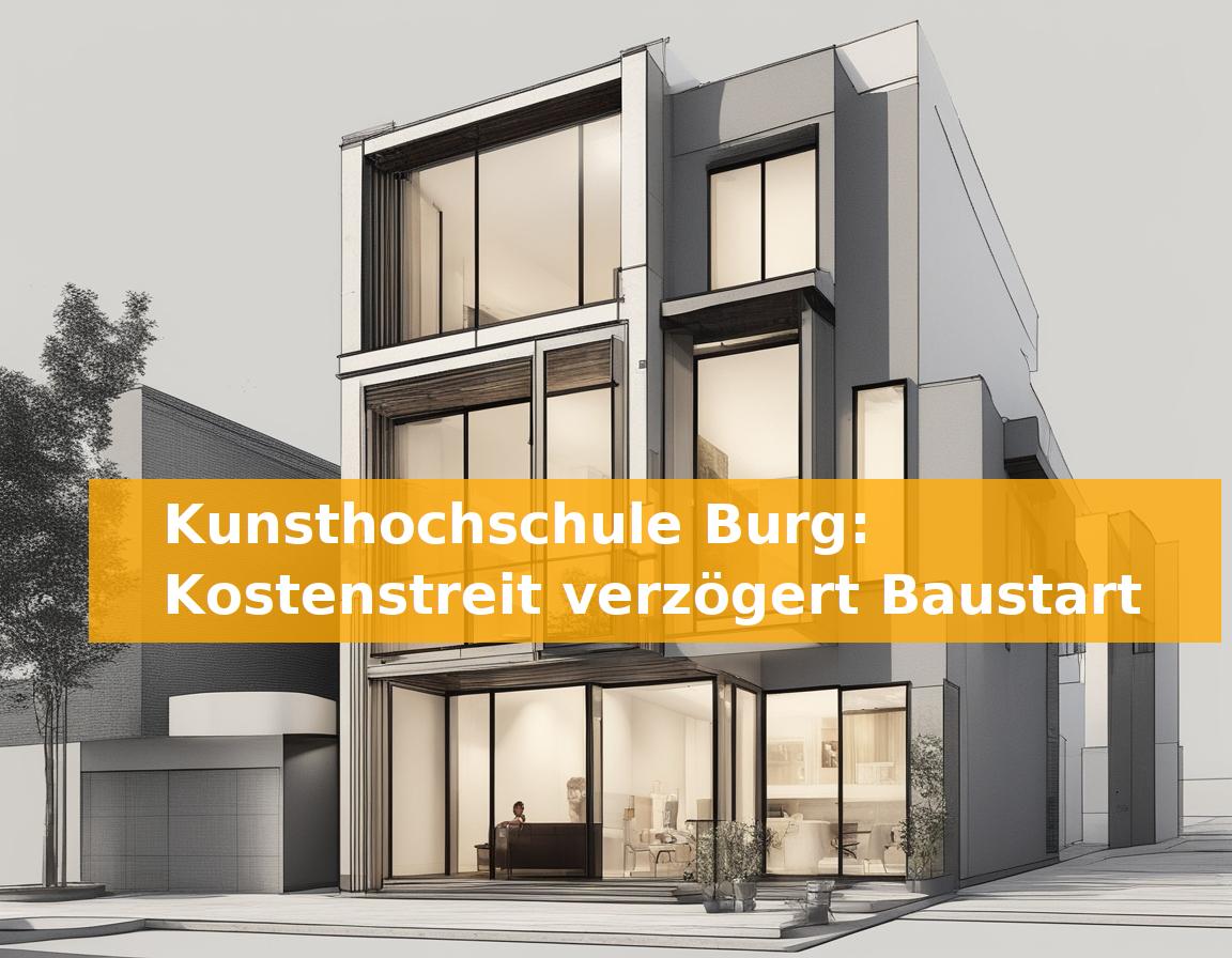 Kunsthochschule Burg: Kostenstreit verzögert Baustart