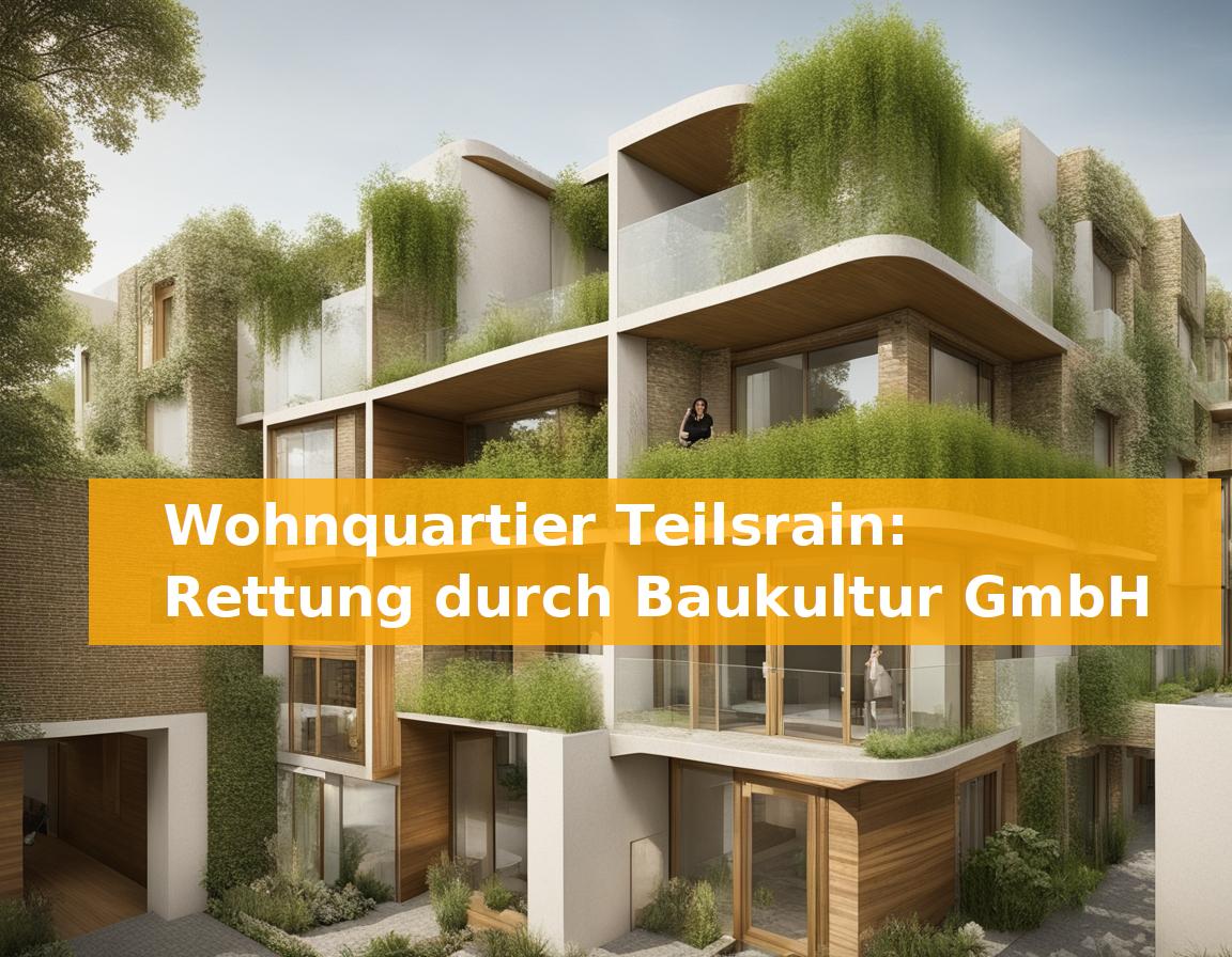 Wohnquartier Teilsrain: Rettung durch Baukultur GmbH