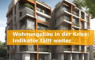 Wohnungsbau in der Krise: Indikator fällt weiter