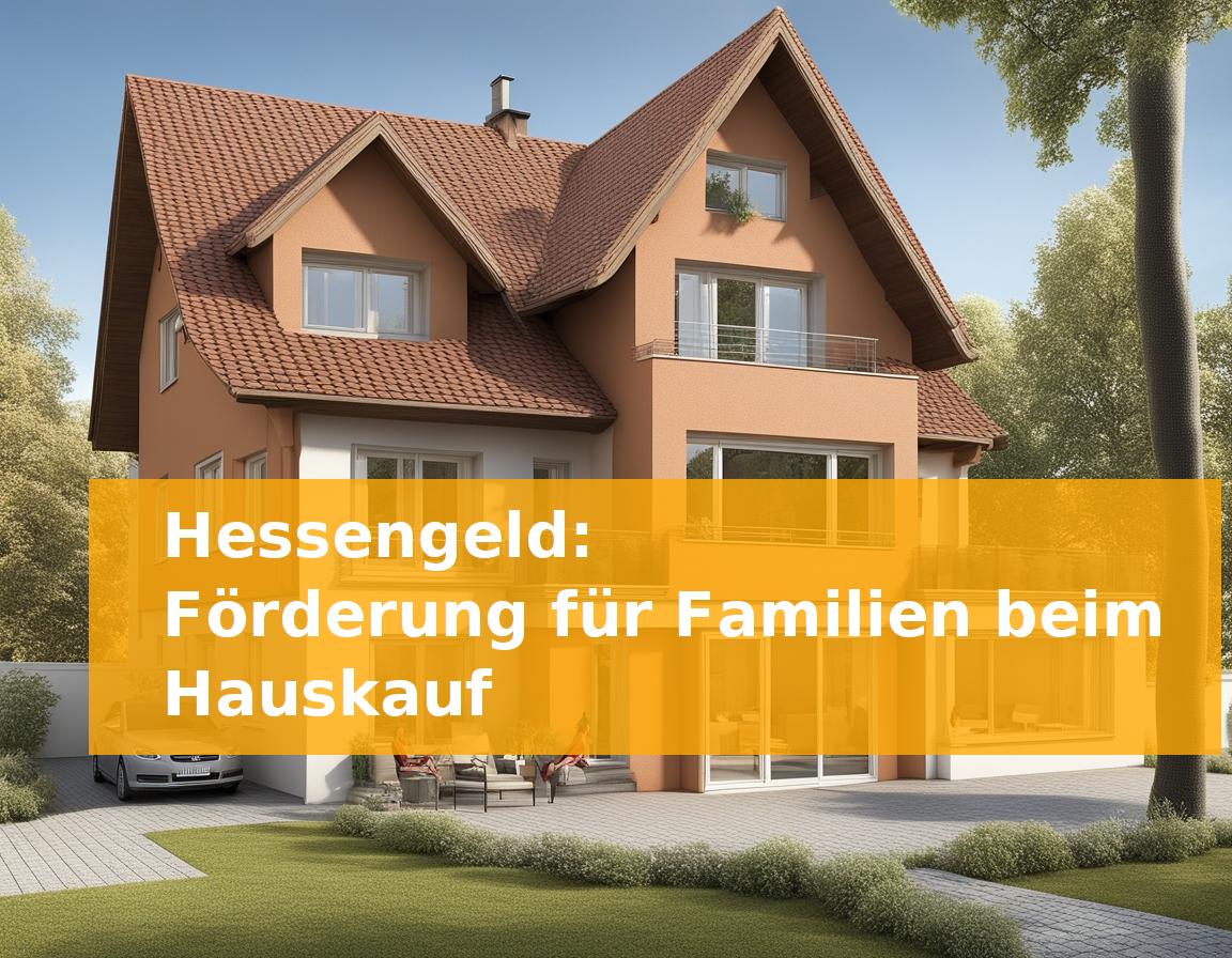 Hessengeld: Förderung für Familien beim Hauskauf