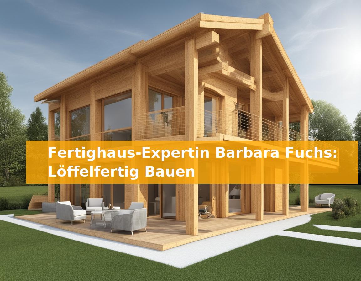 Fertighaus-Expertin Barbara Fuchs: Löffelfertig Bauen