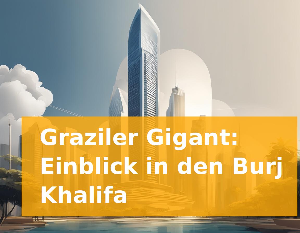Graziler Gigant: Einblick in den Burj Khalifa