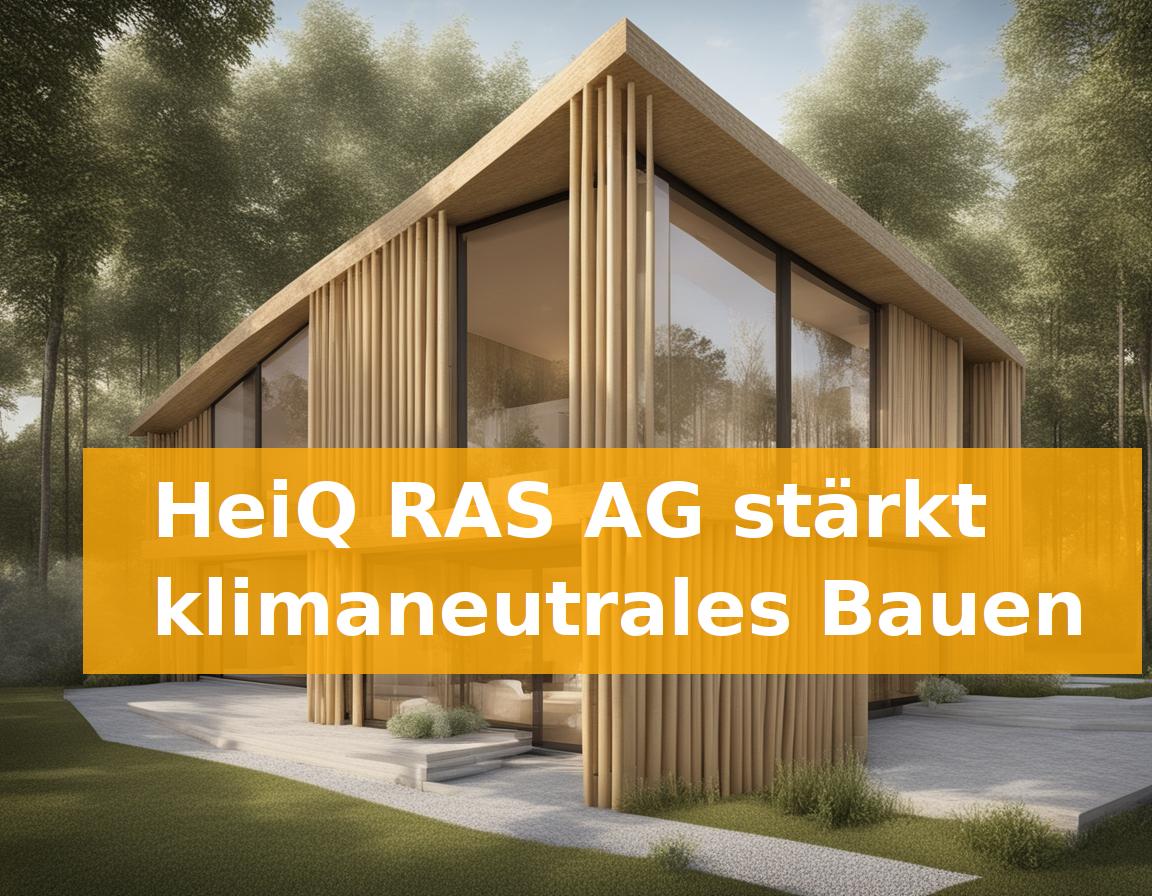 HeiQ RAS AG stärkt klimaneutrales Bauen
