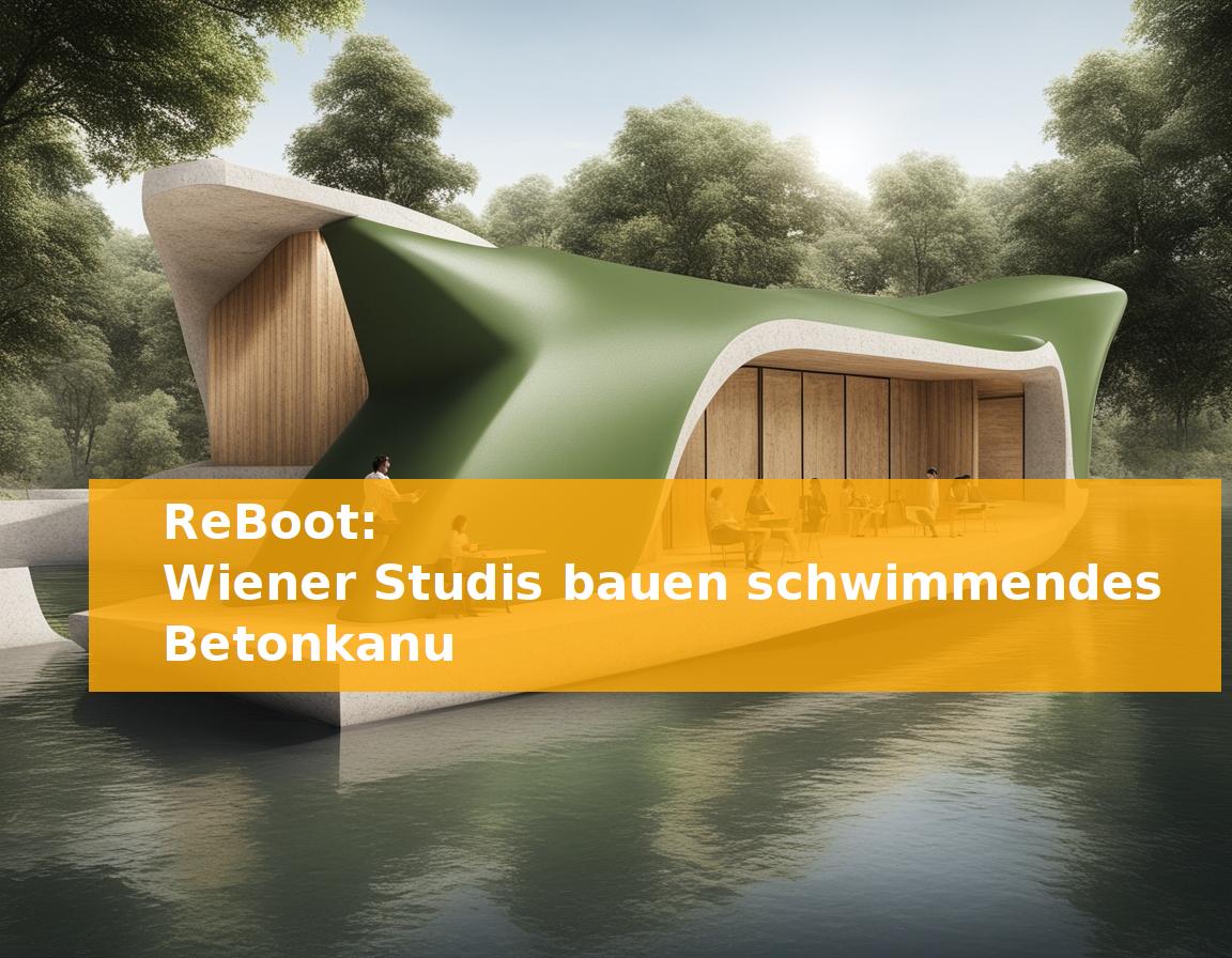 ReBoot: Wiener Studis bauen schwimmendes Betonkanu
