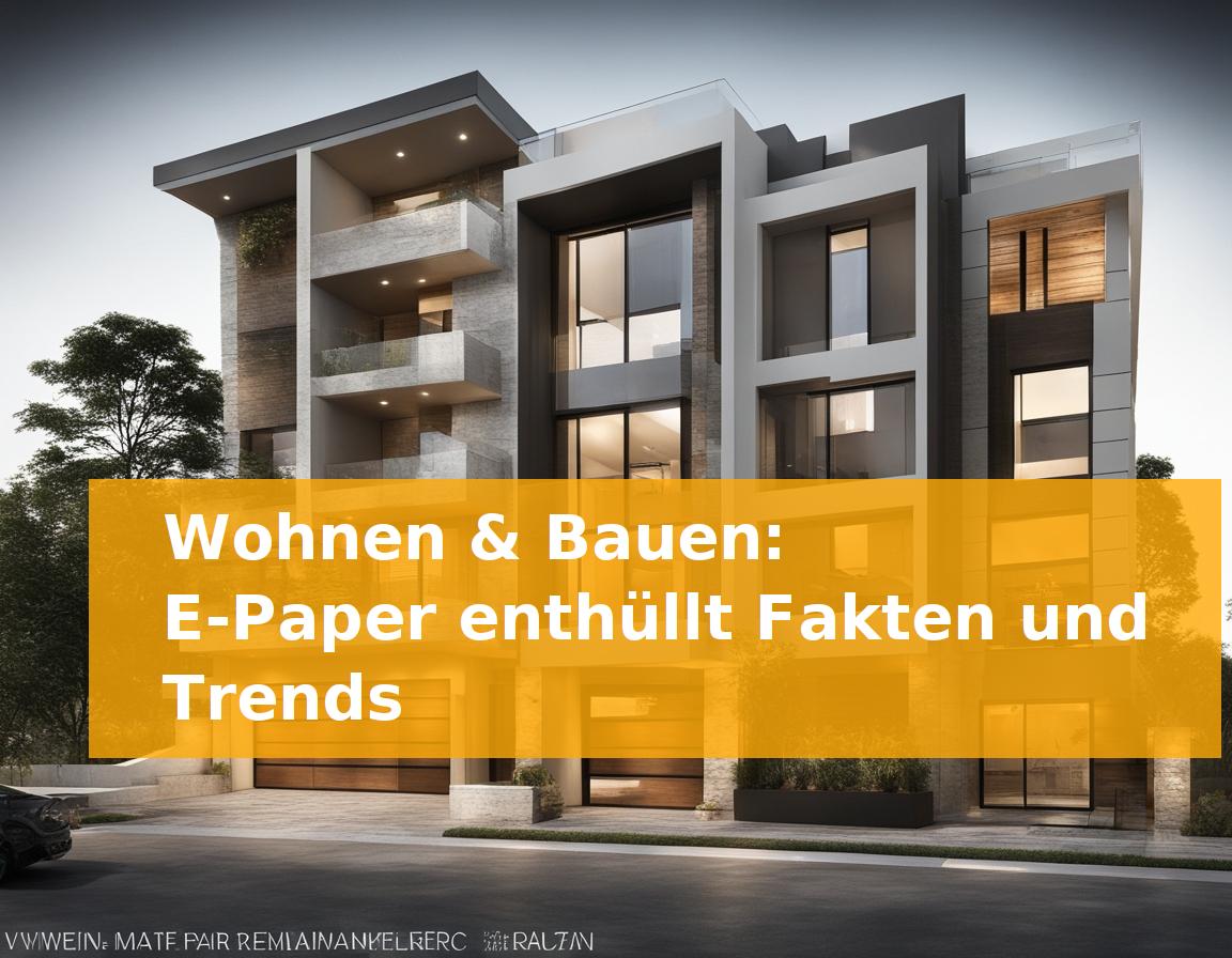 Wohnen & Bauen: E-Paper enthüllt Fakten und Trends