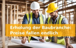 Erholung der Baubranche: Preise fallen endlich