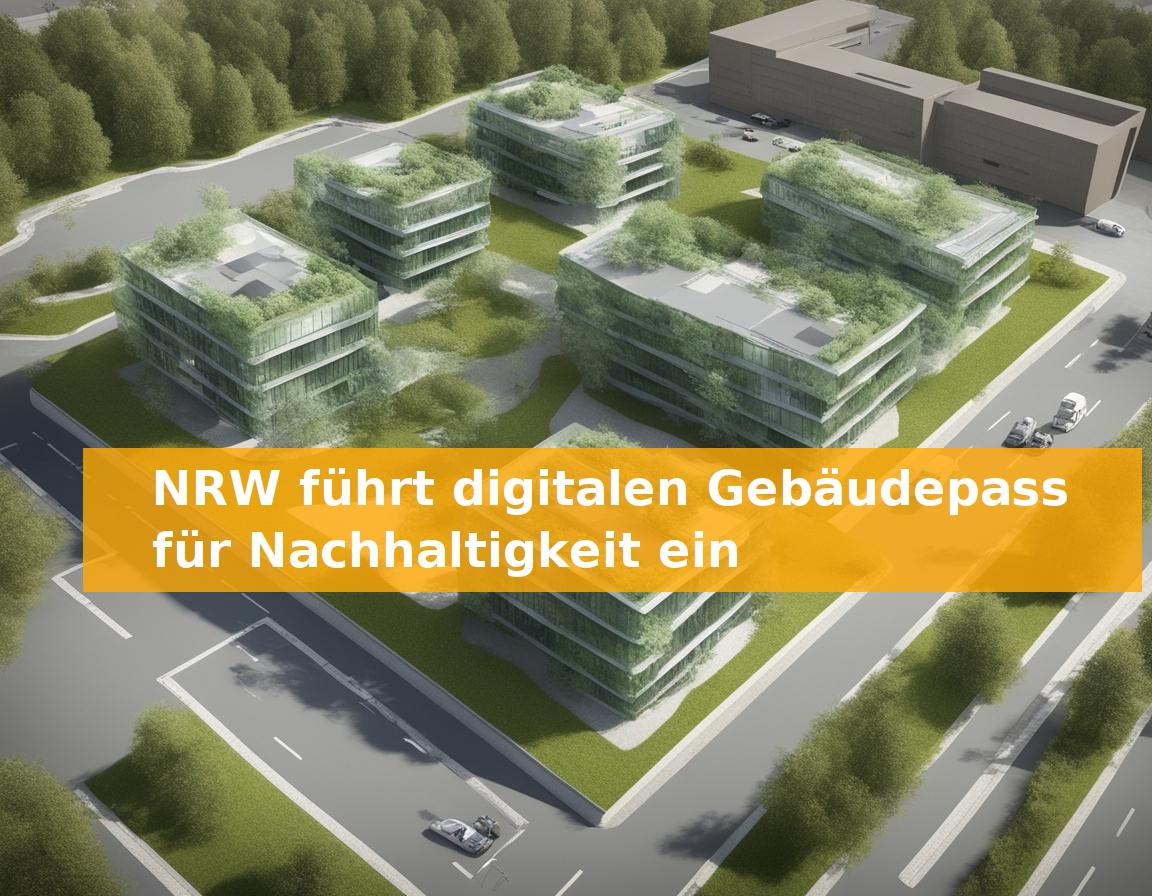 NRW führt digitalen Gebäudepass für Nachhaltigkeit ein