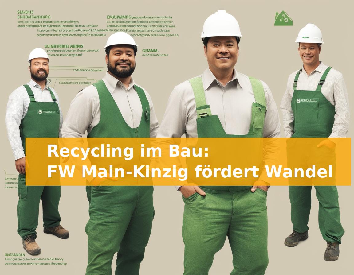 Recycling im Bau: FW Main-Kinzig fördert Wandel