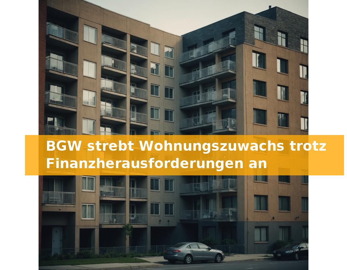 BGW strebt Wohnungszuwachs trotz Finanzherausforderungen an