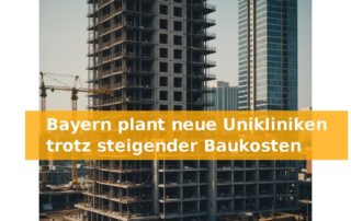 Bayern plant neue Unikliniken trotz steigender Baukosten