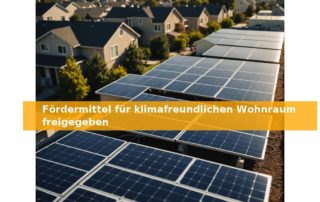 Fördermittel für klimafreundlichen Wohnraum freigegeben