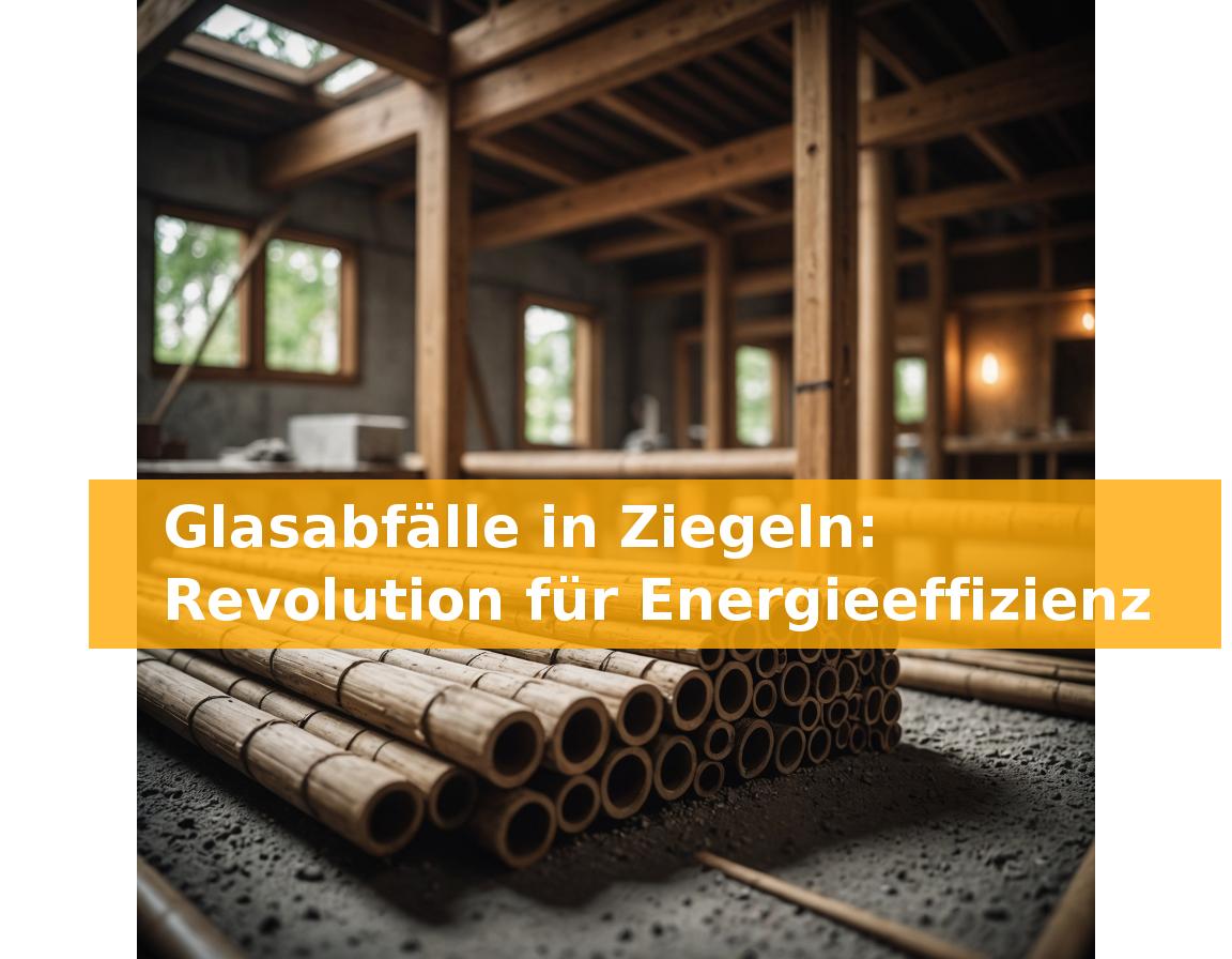 Glasabfälle in Ziegeln: Revolution für Energieeffizienz