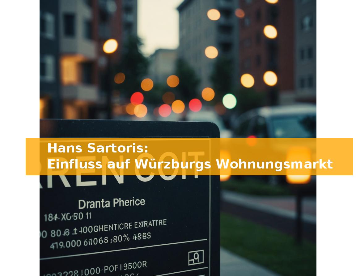 Hans Sartoris: Einfluss auf Würzburgs Wohnungsmarkt