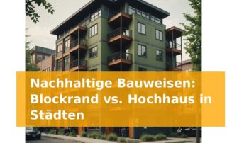 Nachhaltige Bauweisen: Blockrand vs. Hochhaus in Städten