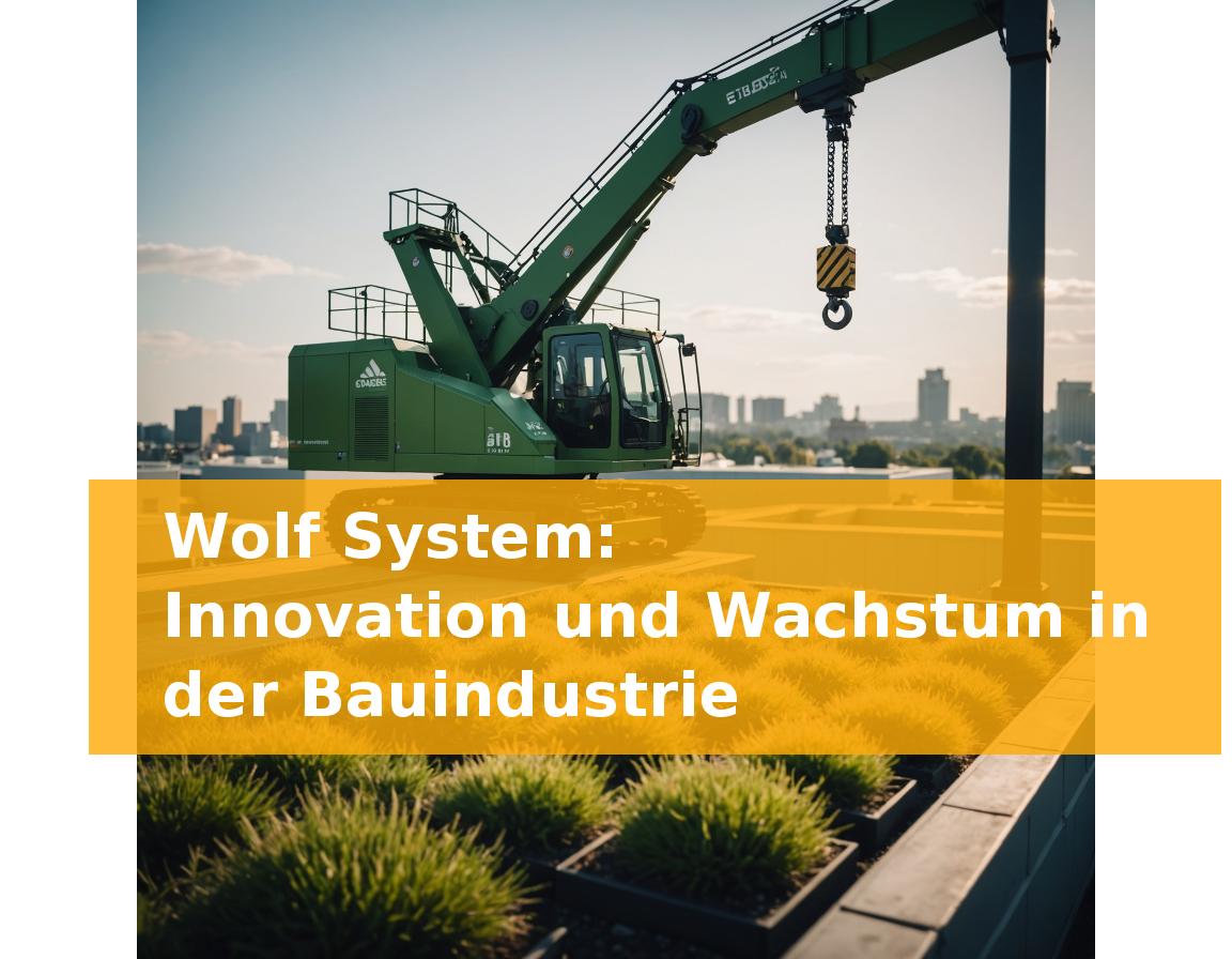 Wolf System: Innovation und Wachstum in der Bauindustrie