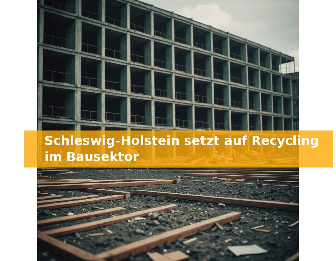 Schleswig-Holstein setzt auf Recycling im Bausektor