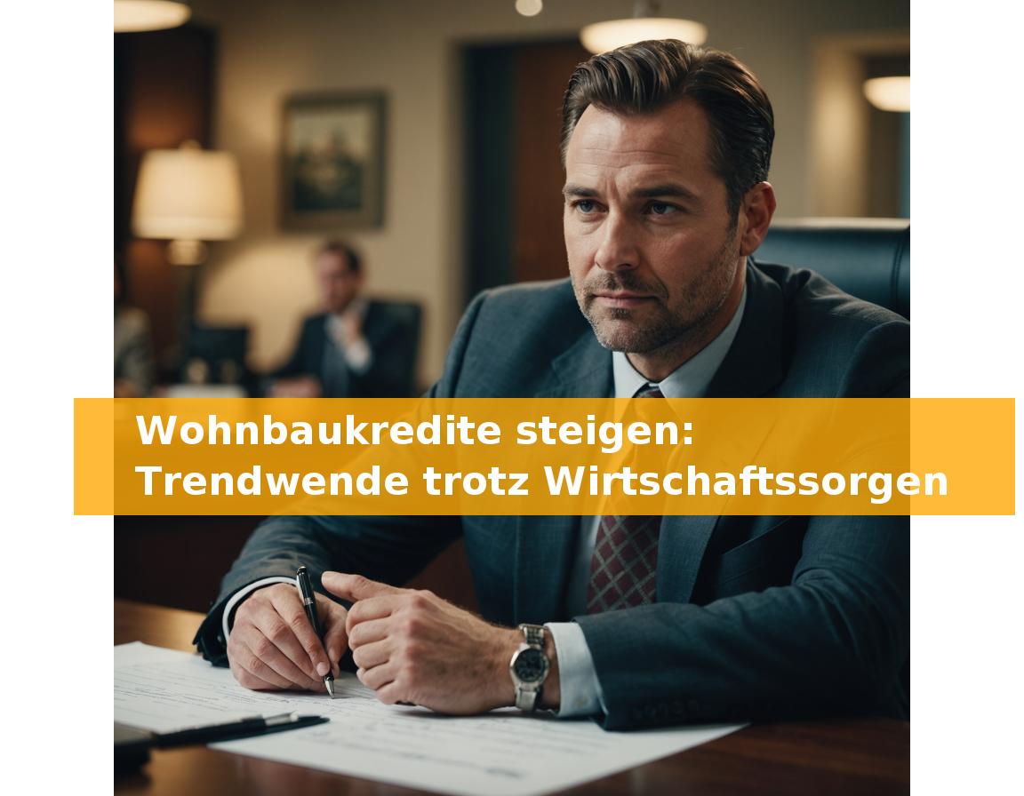 Wohnbaukredite steigen: Trendwende trotz Wirtschaftssorgen