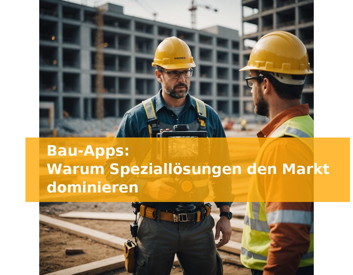 Bau-Apps: Warum Speziallösungen den Markt dominieren