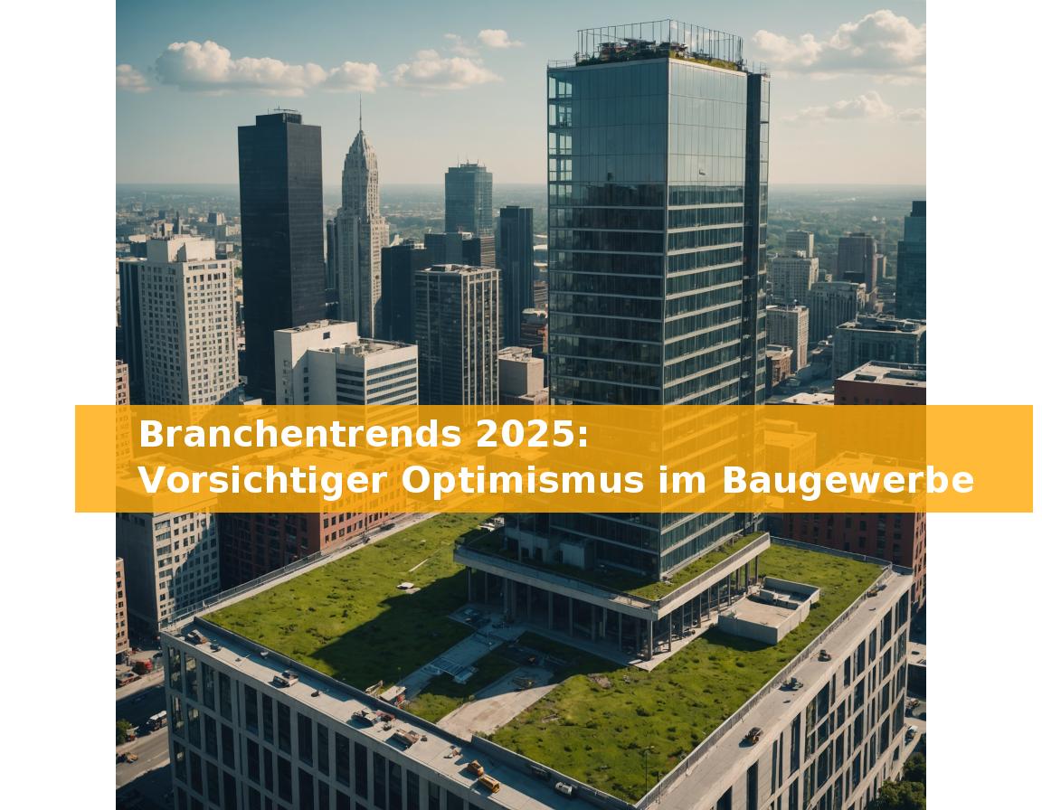 Branchentrends 2025: Vorsichtiger Optimismus im Baugewerbe