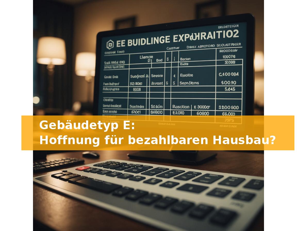 Gebäudetyp E: Hoffnung für bezahlbaren Hausbau?