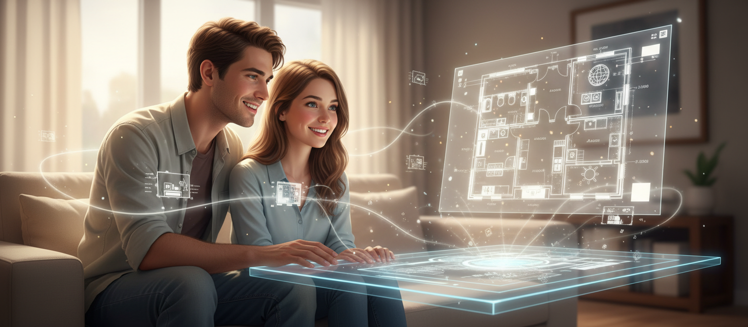 Sehen Sie, wie aus Ihren vagen Vorstellungen und Wünschen ein konkreter, auf Sie zugeschnittener Grundriss entsteht.